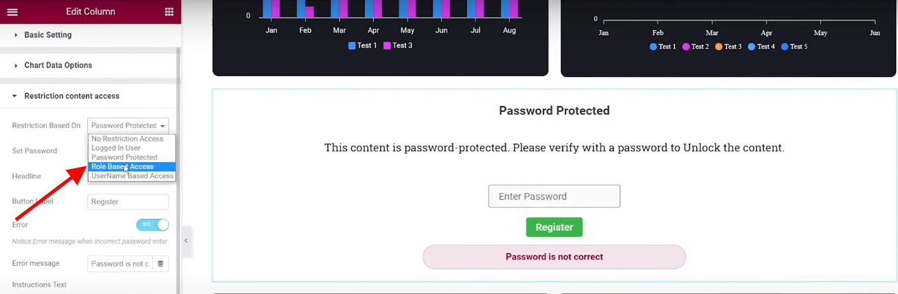 Role-Based Restriction | Graphina | Iqonic Design