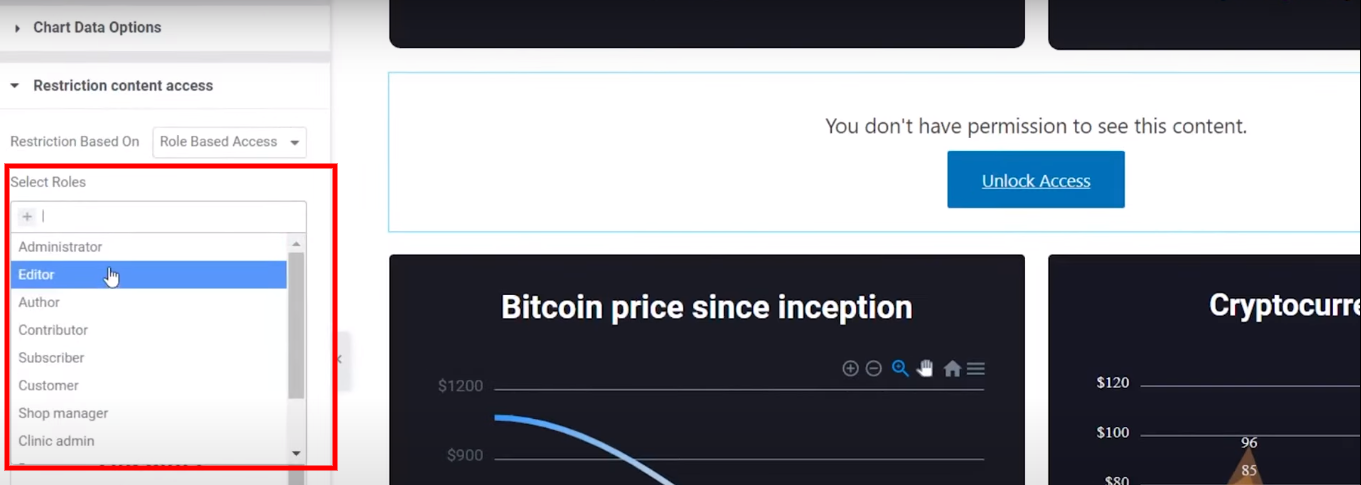 Role-Based Restriction | Graphina | Iqonic Design