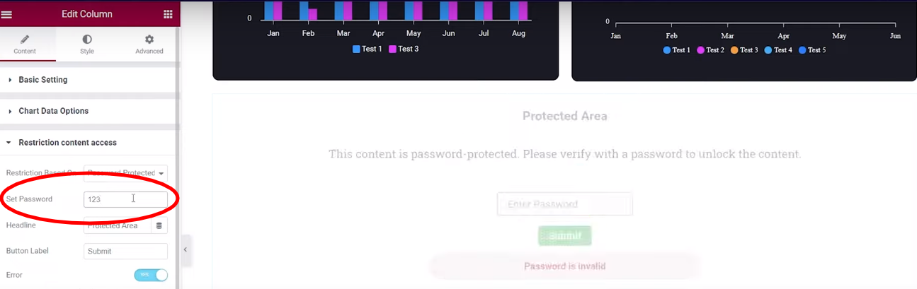 Password Protected | Graphina | Iqonic Design