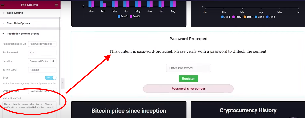 Password Protected | Graphina | Iqonic Design