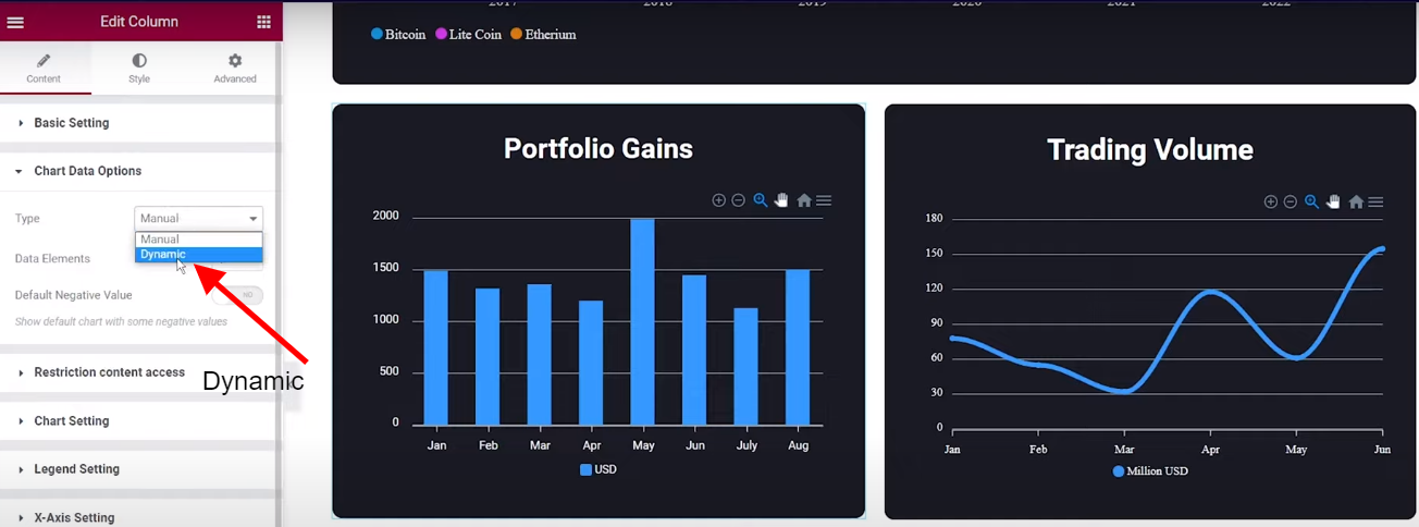 Column Chart | WordPress Charts and Graphs Plugin | Graphina | Iqonic Design