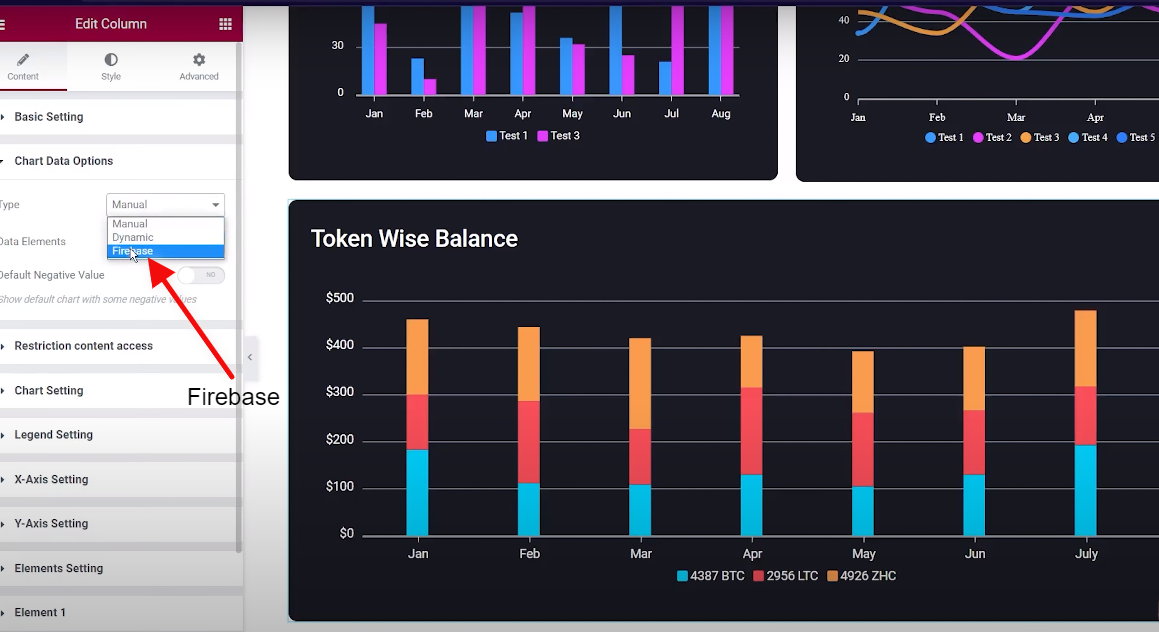 Firebase Charts And Graphs - Graphina | Iqonic Design