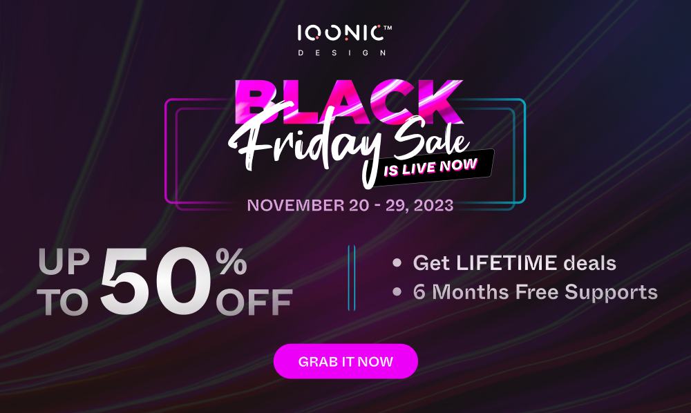 Designing Success: Iqonic Designs Black Friday Bonanza Across Themes and Solutions iqconic